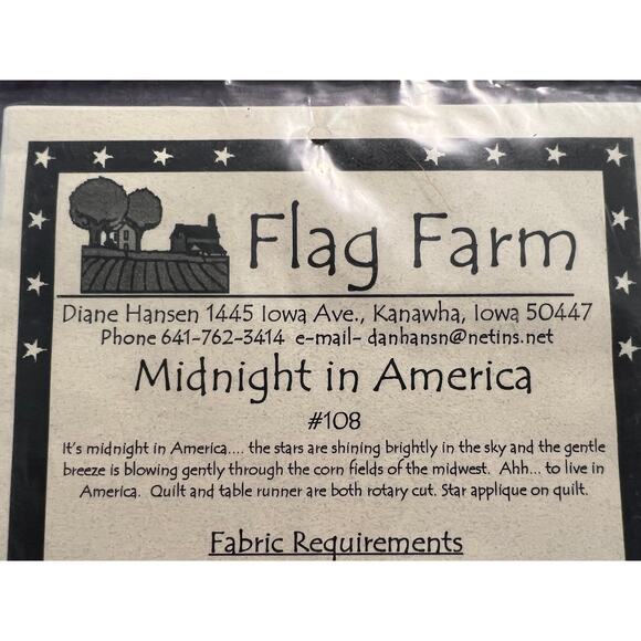 quilt pattern flag farm quilt midnight in america - Picture 5 of 6